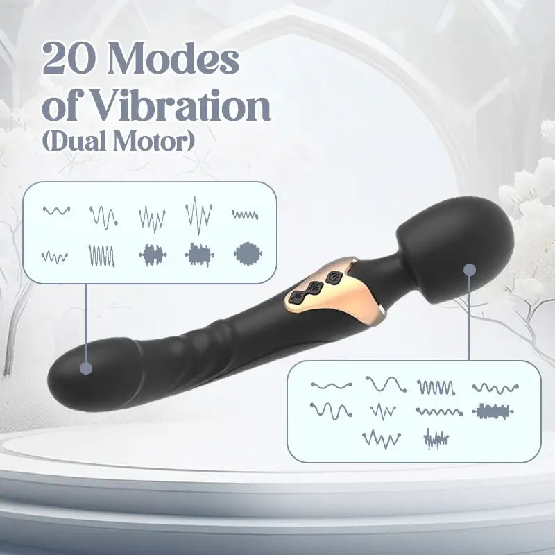 Joyous Junction - Dual-usage Insertable Wand Vibrator - Frisky Business Adult Sex Toys Shop