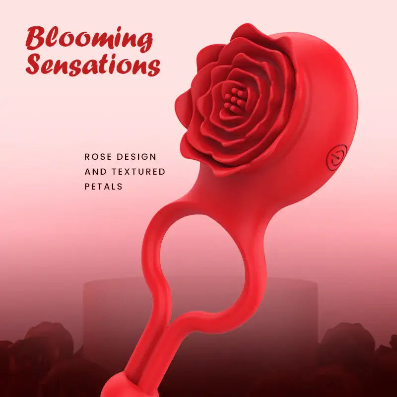 Rose Romance – Vibrating Cock Ring - Frisky Business Adult Sex Toys Shop