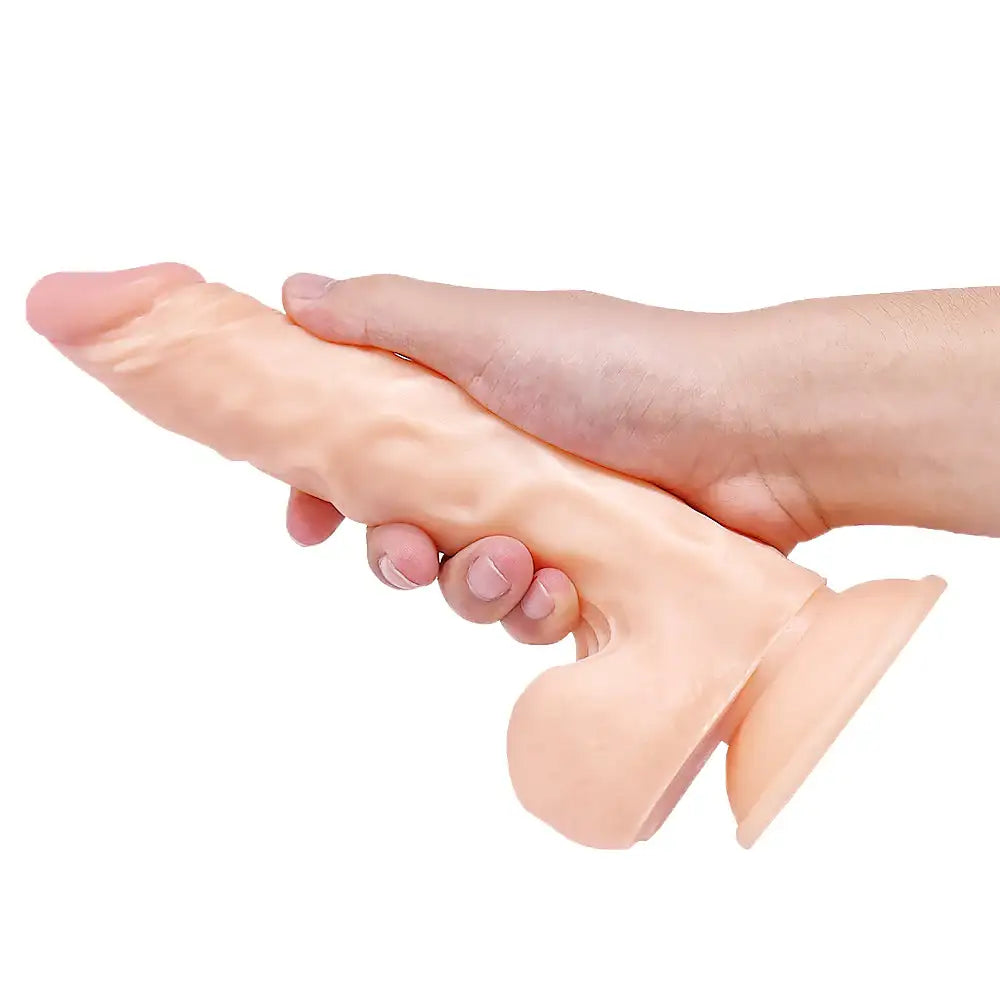 Bundle and Save - Dildo, Large Wand Vibrator, Lubricant - Frisky Business Adult Sex Toys Shop