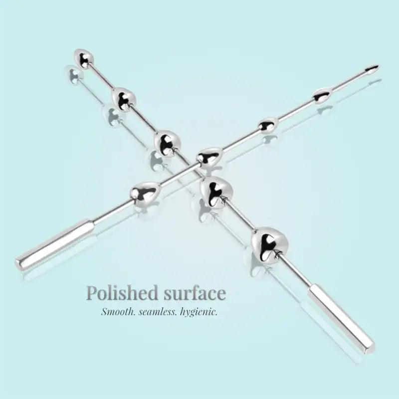 Beaded Euphoria - Stainless Steel Urethral Sounding Rod - Frisky Business Adult Sex Toys Shop