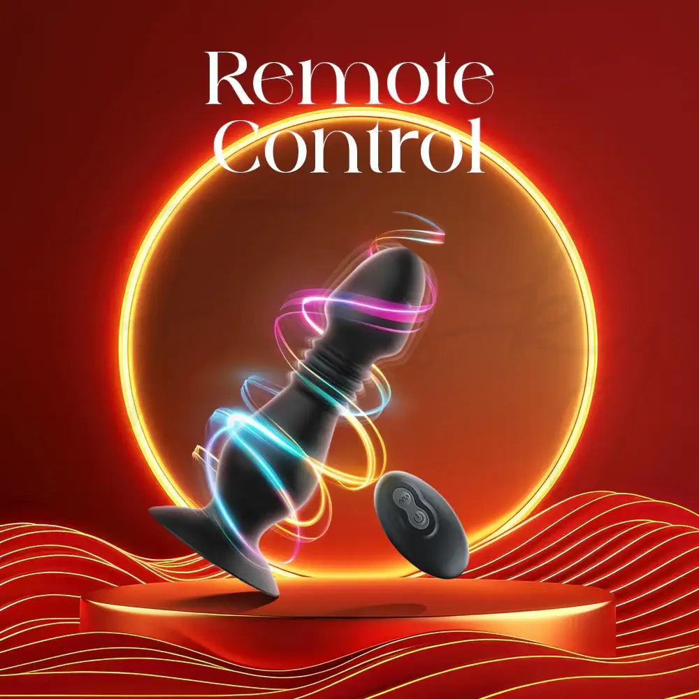 AeroPlug - Thrusting Prostate Massager with Remote Control, Suction Cup Base - Frisky Business Adult Sex Toys Shop