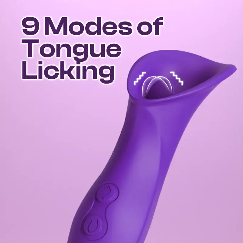 Amora Lick - Female Single Vibrator with Licking Tongue - Frisky Business Adult Sex Toys Shop