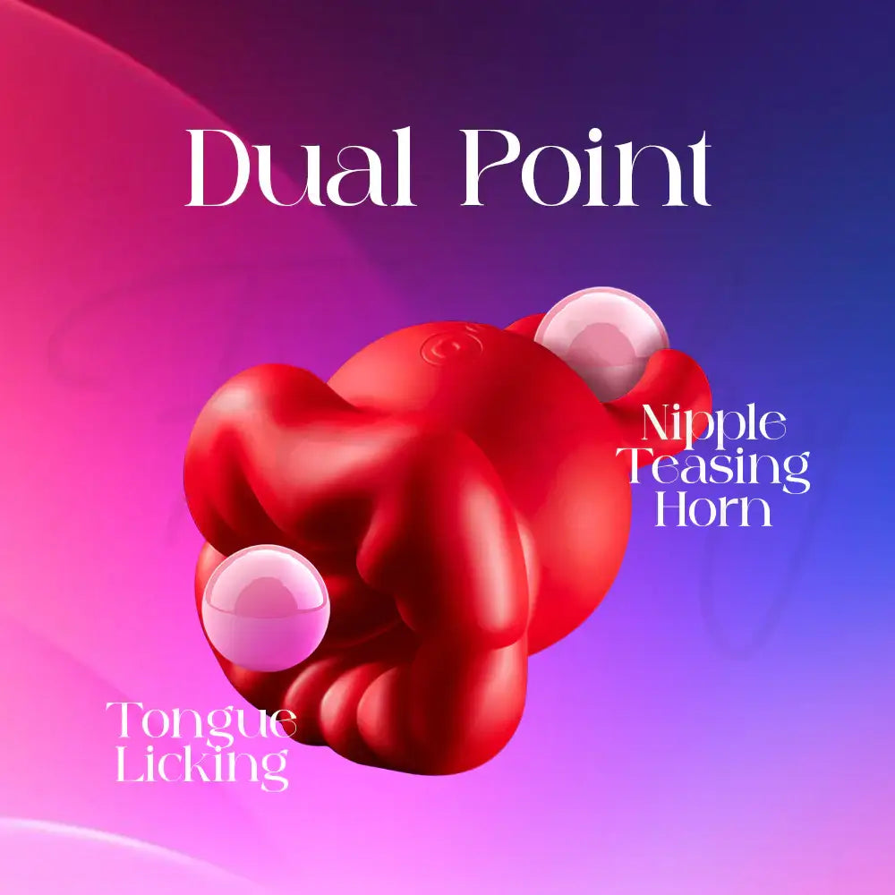 Crimson Horn - Licking Tongue Vibrator - Frisky Business Adult Sex Toys Shop