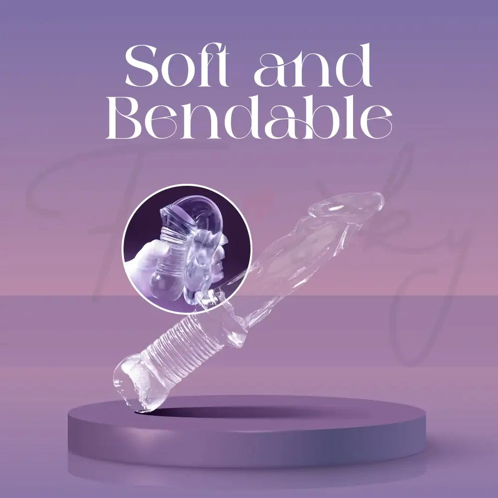 Crystal Saber - Transparent Realistic Dildo - Frisky Business Adult Sex Toys Shop