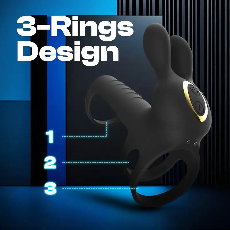 Dooley Hop’Rab - Three-rings Cock Ring - Frisky Business Adult Sex Toys Shop