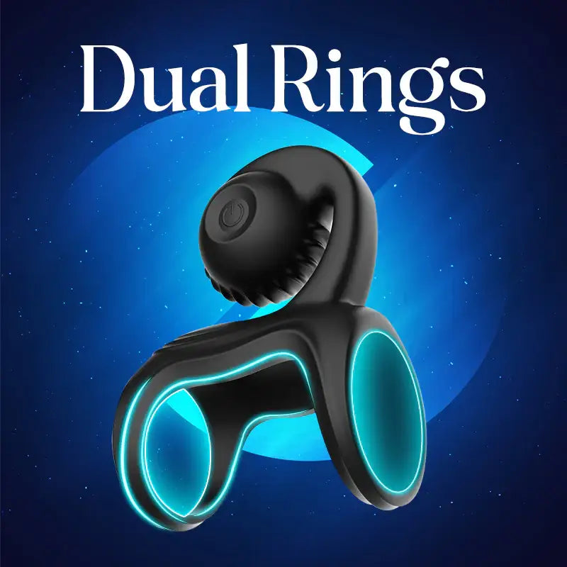 The Dual Pleasure - Vibrating Cock Ring - Frisky Business Adult Sex Toys Shop