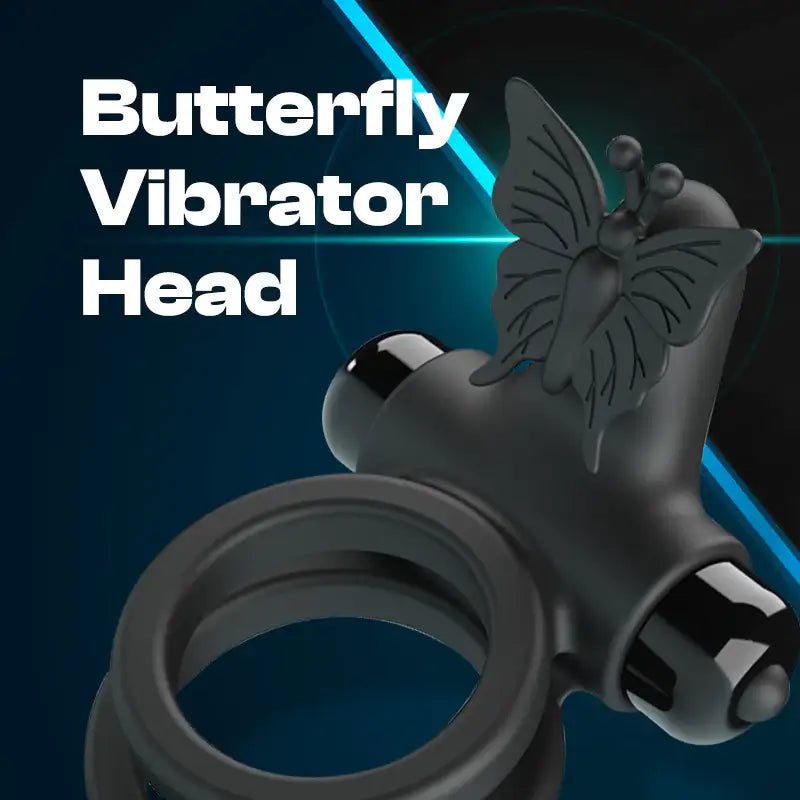 Flutterfusion – Duo-ring Vibrating Cock Ring - Frisky Business Adult Sex Toys Shop