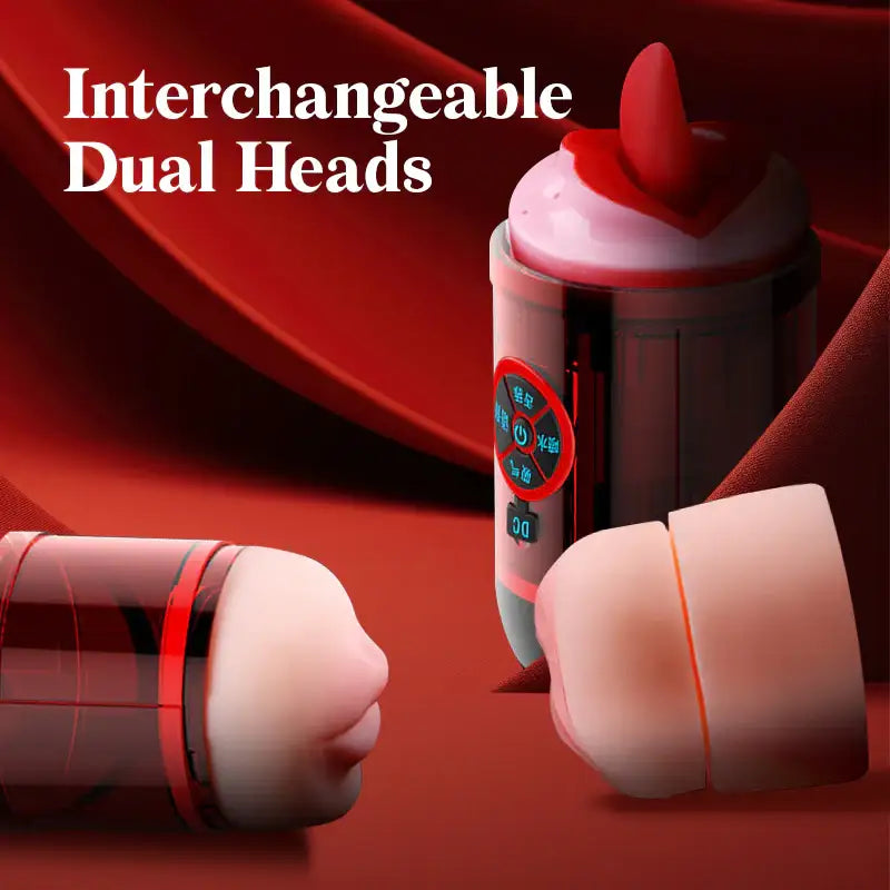 Harmonic Haven - Dual Entry Vibrating Masturbator - Frisky Business Adult Sex Toys Shop