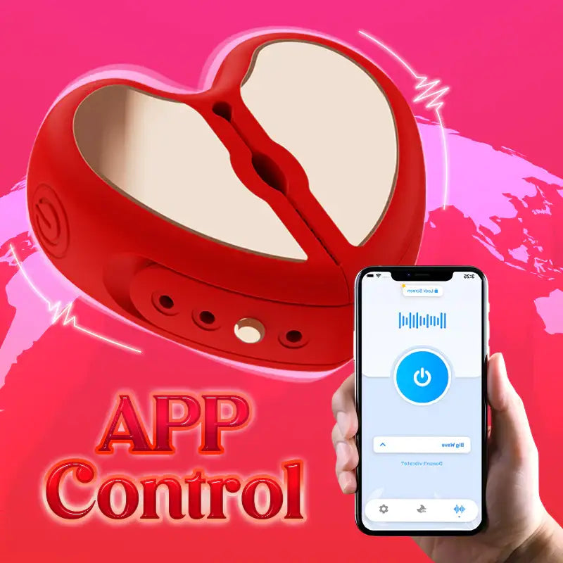 Heartbeat Hug - APP Control Wireless Vibrating Nipple Clamps - Frisky Business Adult Sex Toys Shop