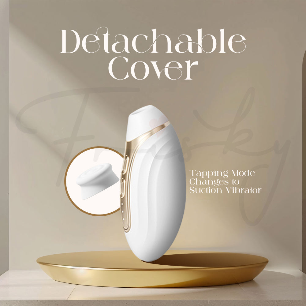 Lumi Touch detachable cover transforming tapping mode into suction vibrator