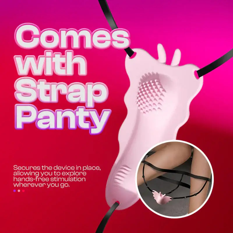 Lush Wings - Female Wearable APP Control Vibrator with Strap - Frisky Business Adult Sex Toys Shop