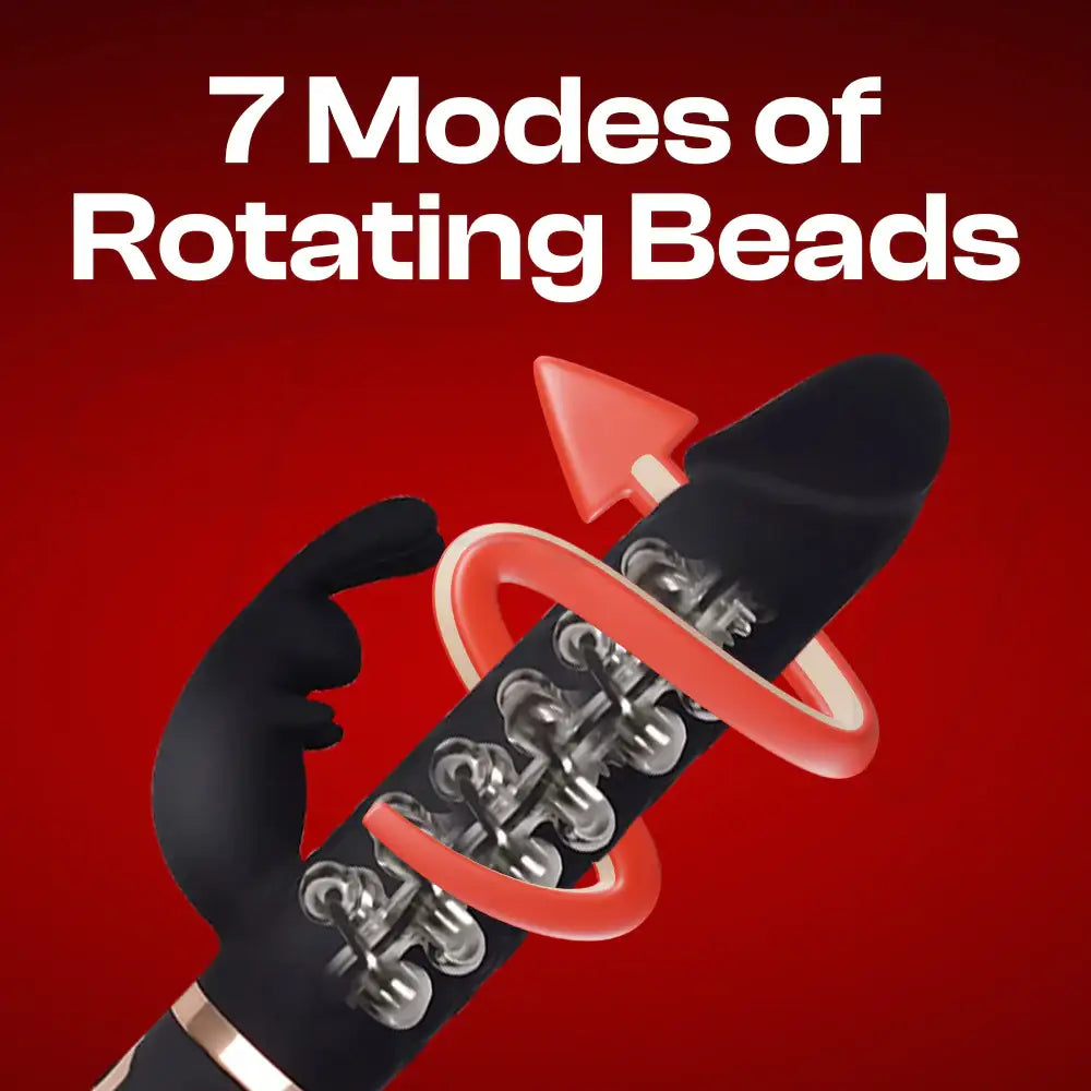 Midnight Reverie – Rotating Beads Rabbit G-Spot Vibrator - Frisky Business Adult Sex Toys Shop
