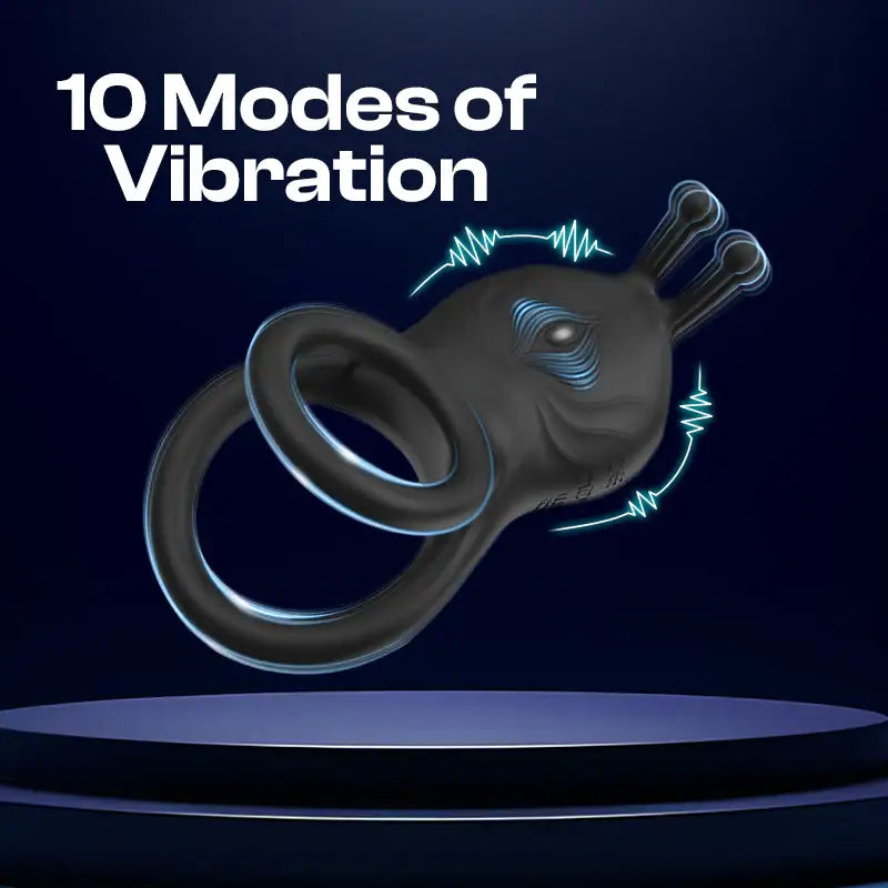 Nezar Night - Vibrating Dual Cock Ring - Frisky Business Adult Sex Toys Shop