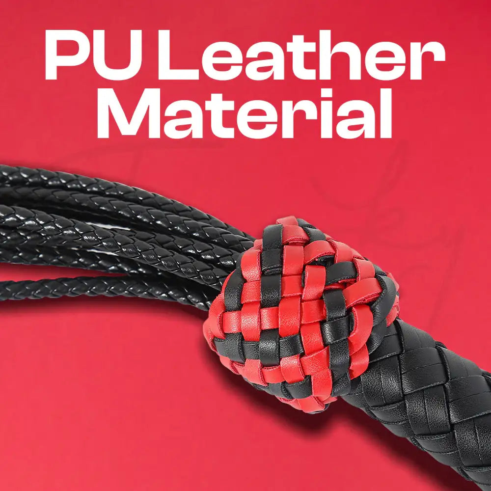 Rose Serpent – PU Leather Rose-Tail Whip - Frisky Business Adult Sex Toys Shop