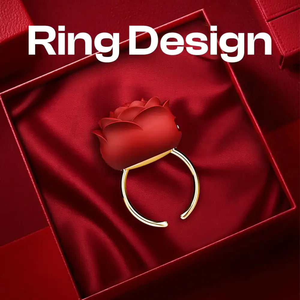 Rosette Pulse - Rose Wearable Ring Vibrator, Adult Females Rechargeable Sex Toys - Frisky Business Adult Sex Toys Shop