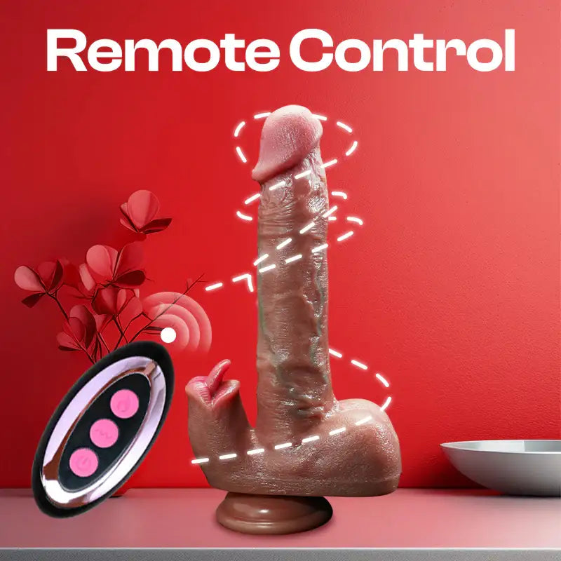 Sensual Glide – Wireless Thrusting Vibrating Dildo - Frisky Business Adult Sex Toys Shop