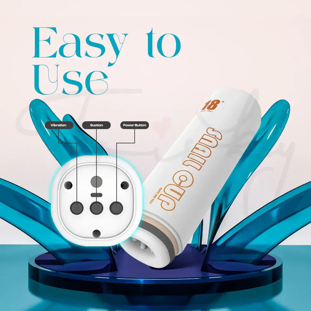 Snail Cup – Automatic Thrusting Masturbator With Warmer - Frisky Business Adult Sex Toys Shop