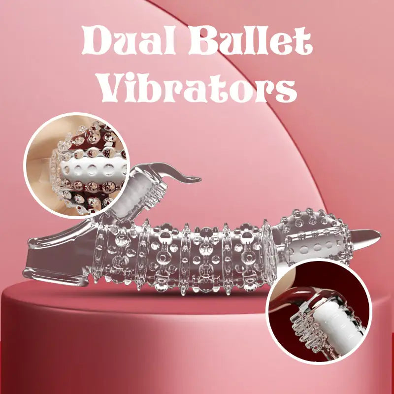 Twin Tremors Tease – Vibrating Penis Sleeve - Frisky Business Adult Sex Toys Shop