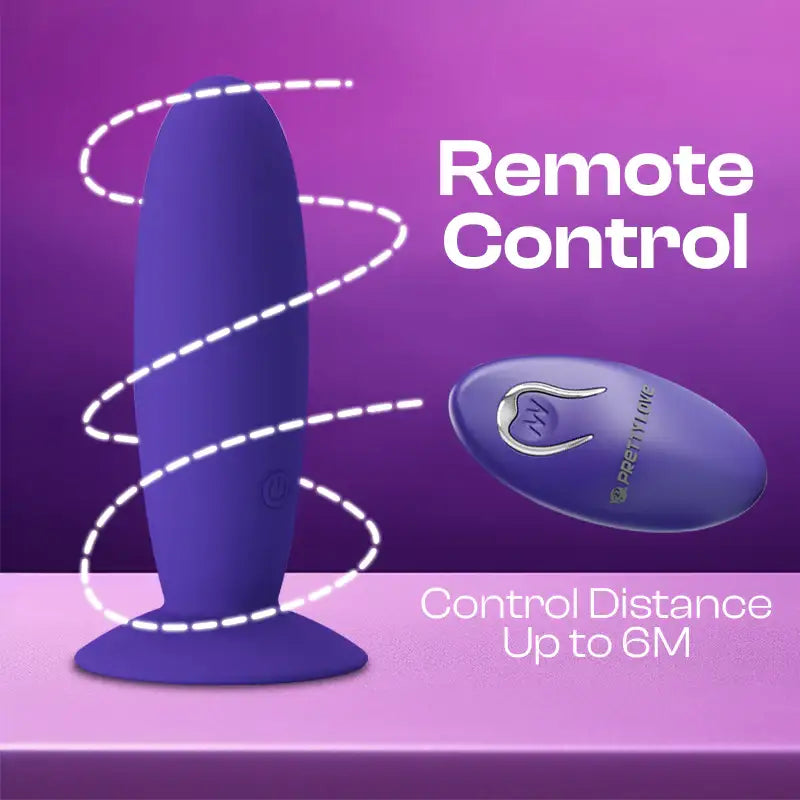 Vibrant Velvet - Vibrating Butt Plug with Remote Control - Frisky Business Adult Sex Toys Shop