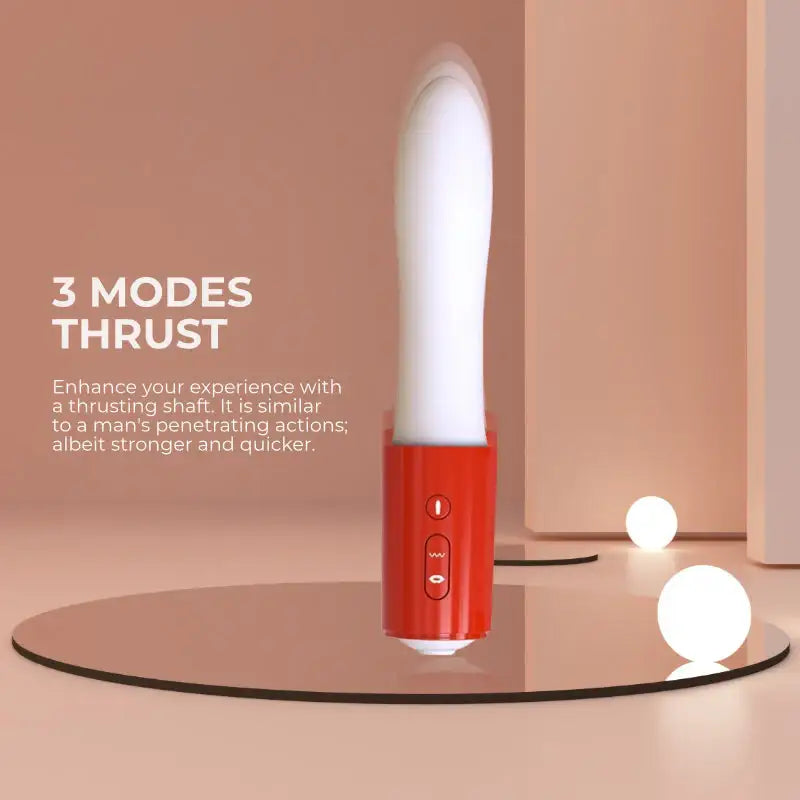 Kiss & Thrill Thruster - Sucking Automatic Thrusting Vibrating 3 In 1 Vibrator - Frisky Business Adult Sex Toys Shop