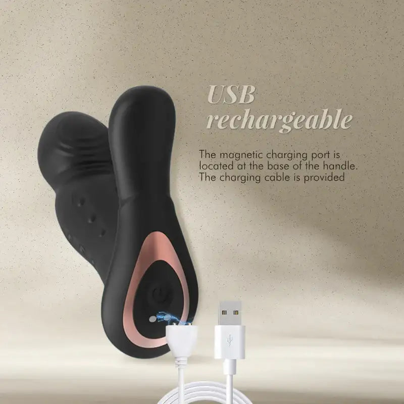 VelvetPulse ProTouch - Wiggling Prostate Vibrator with Vertically Moving Beads - Frisky Business Adult Sex Toys Shop
