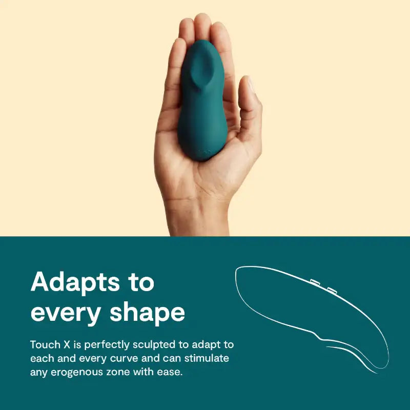We-Vibe Touch X Green Velvet interactive couples toy with remote control and customizable modes Singapore