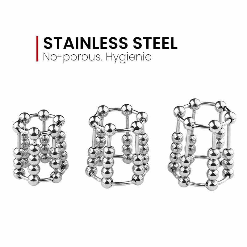 Cocky - Penis Cage with Movable Beads - Frisky Business Adult Sex Toys Shop