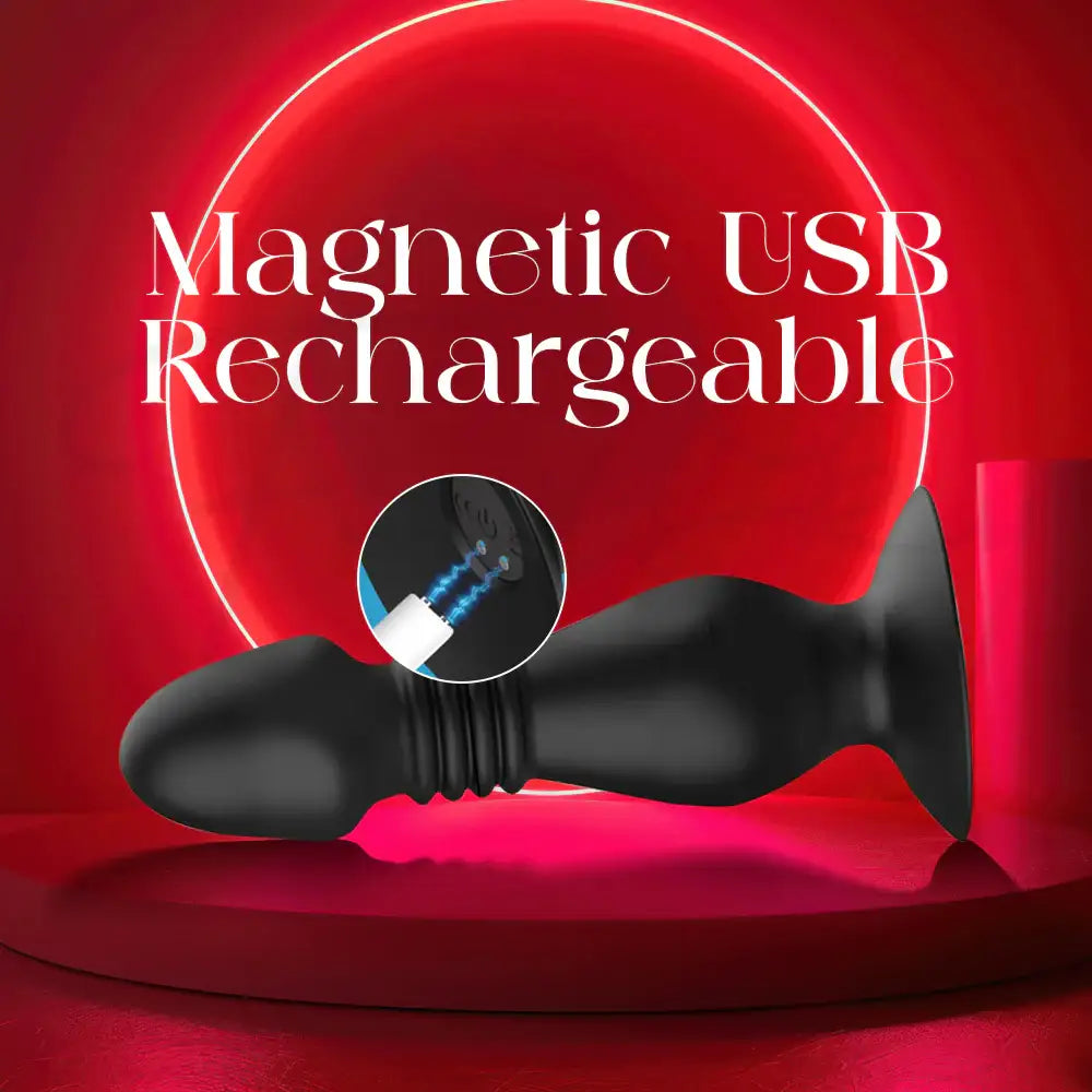 AeroPlug - Thrusting Prostate Massager with Remote Control, Suction Cup Base - Frisky Business Adult Sex Toys Shop