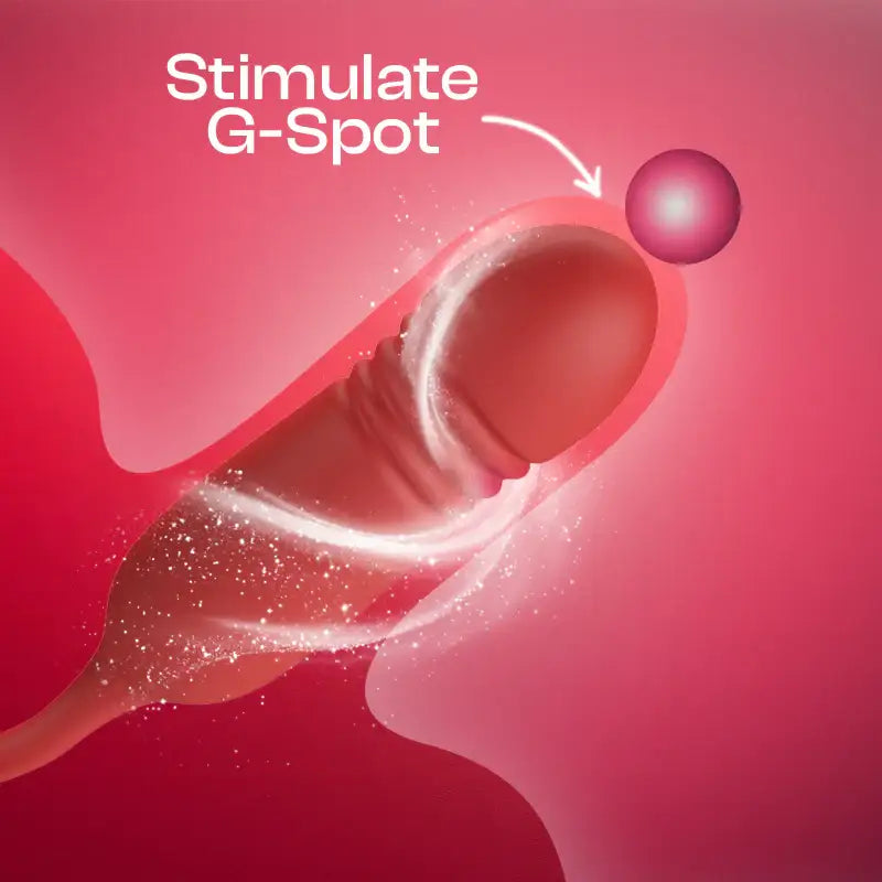 Ashlynn Allure - 2-in-1 Licking and Thrusting Vibrator - Frisky Business Adult Sex Toys Shop