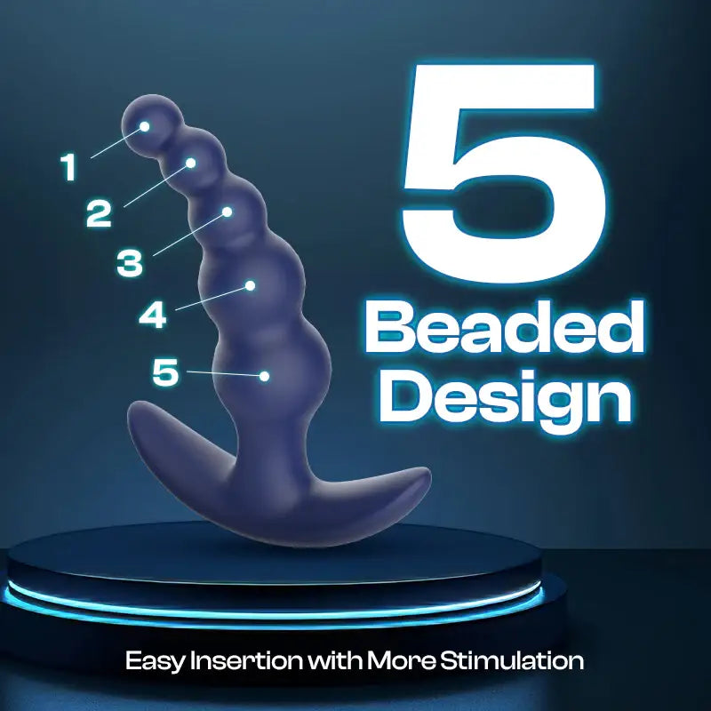 Beadie Brilliance - Vibrating Anal Plug With Remote and APP Control - Frisky Business Adult Sex Toys Shop