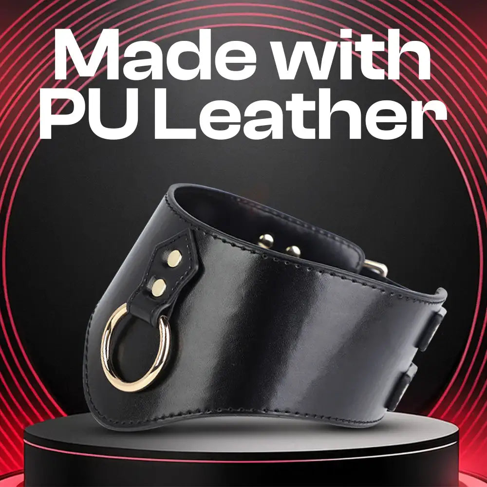 Bonded Embrace – BDSM Widen Collar & Leash - Frisky Business Adult Sex Toys Shop