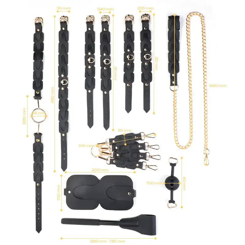 Control Bond - BDSM 9 Pcs Set With Passcode Box - Frisky Business Adult Sex Toys Shop