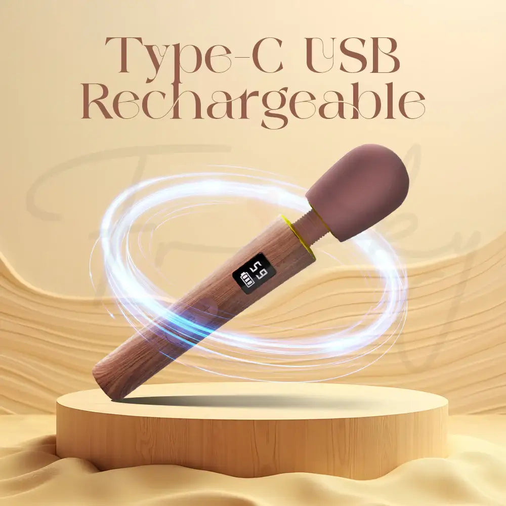 ElmWave - LCD Screen Display Large AV Wand Vibrator - Frisky Business Adult Sex Toys Shop