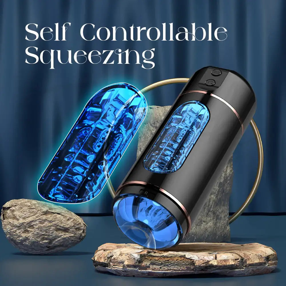 Fluxion – Squeezing Suction and Vibrating Masturbator - Frisky Business Adult Sex Toys Shop