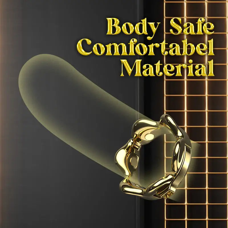 Golden Enthrall - Adjustable Zinc Alloy Cock Ring - Frisky Business Adult Sex Toys Shop