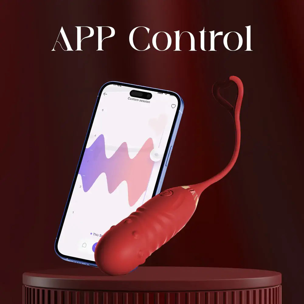 Heart Spiral - APP Control Wearable Rotating Beads Thrusting Egg Vibrator - Frisky Business Adult Sex Toys Shop