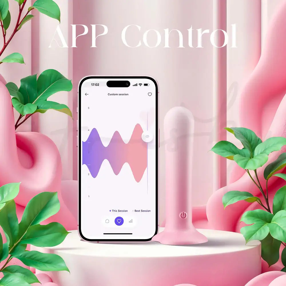 HeartRay – APP Control Anal Baton Vibrator With Suction Base - Frisky Business Adult Sex Toys Shop