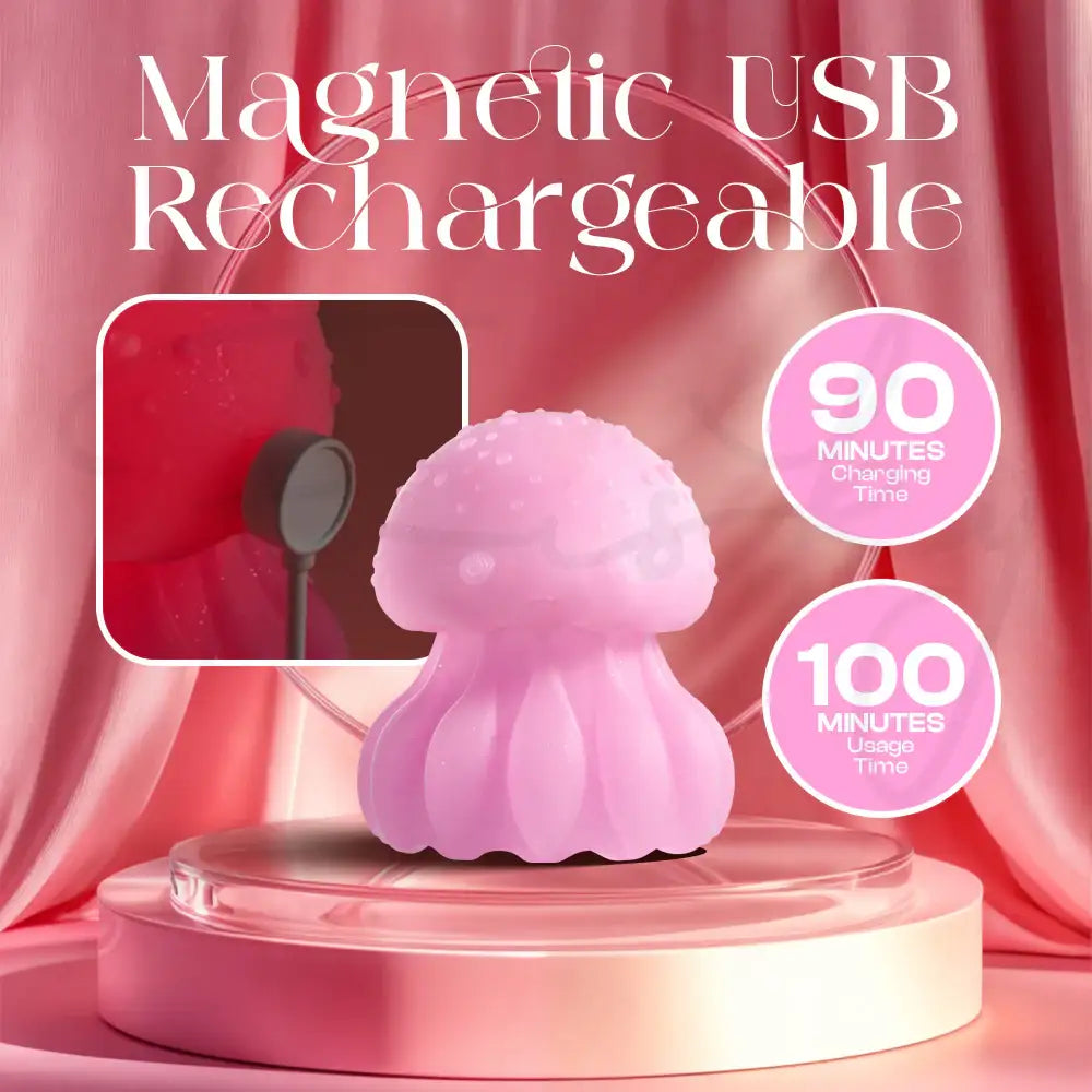 JellyTease - LED Light Licking Clitoral Stimulator, Adult Female Rechargeable Flicking Vibrator Sex Toys - Frisky Business Adult Sex Toys Shop