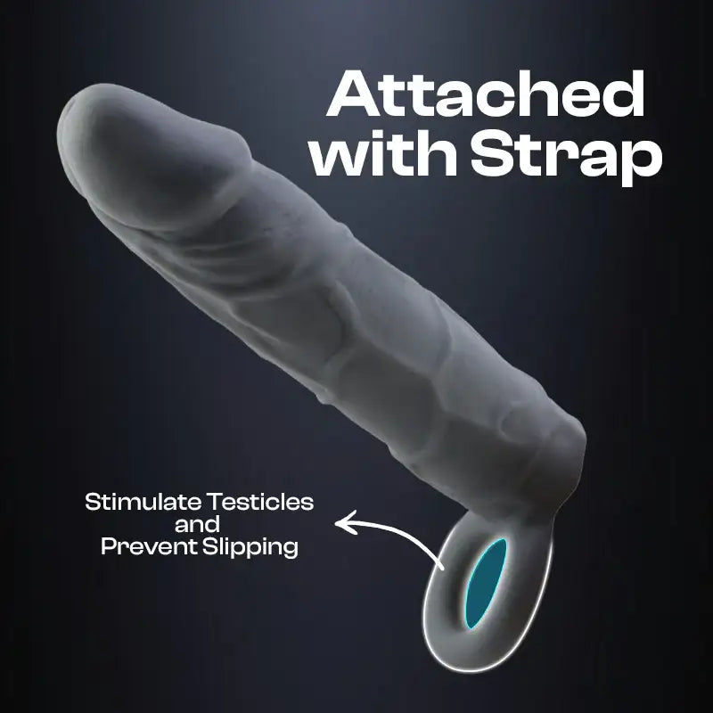 Large Launch - Male Enlargement Realistic Penis Sleeve - Frisky Business Adult Sex Toys Shop