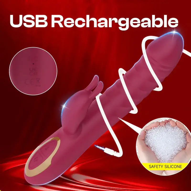 Luxe Leap - Female Rabbit Thrusting Vibrator - Frisky Business Adult Sex Toys Shop