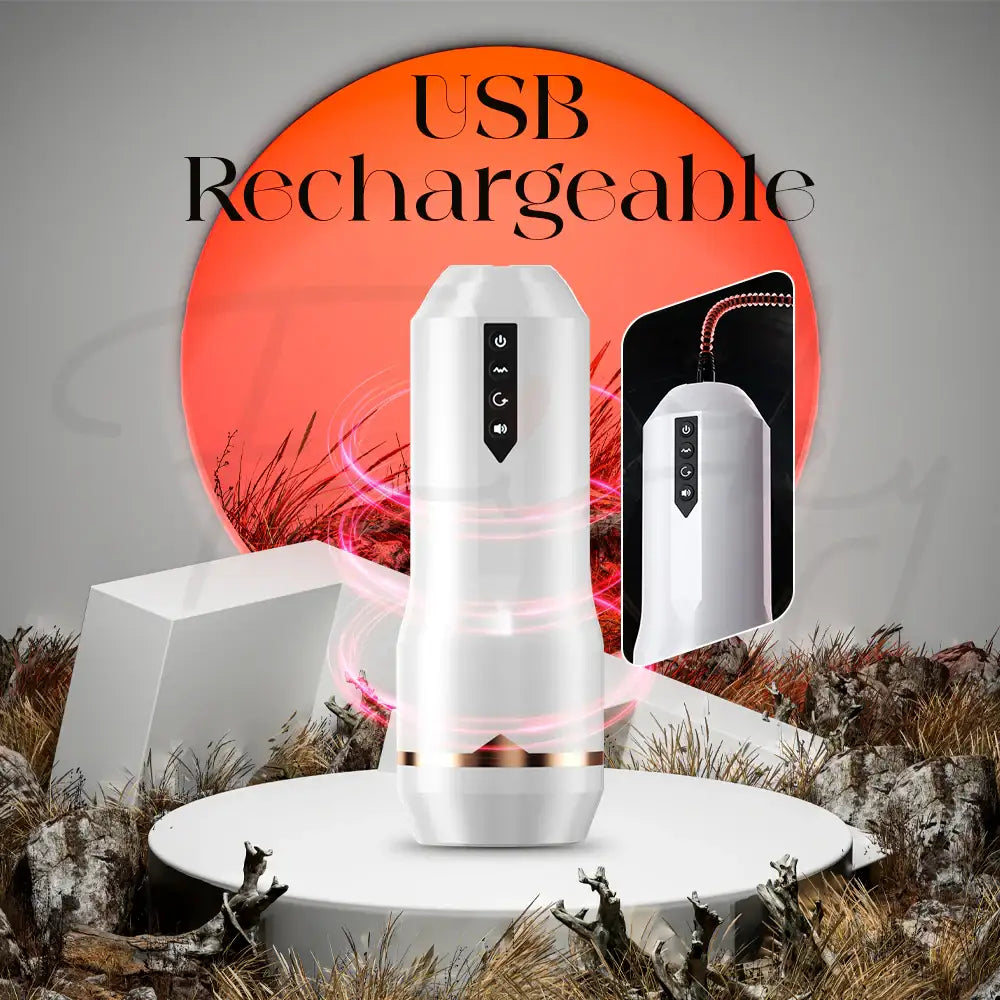 MagnaRush – Auto Suction and Vibrating Masturbator - Frisky Business Adult Sex Toys Shop