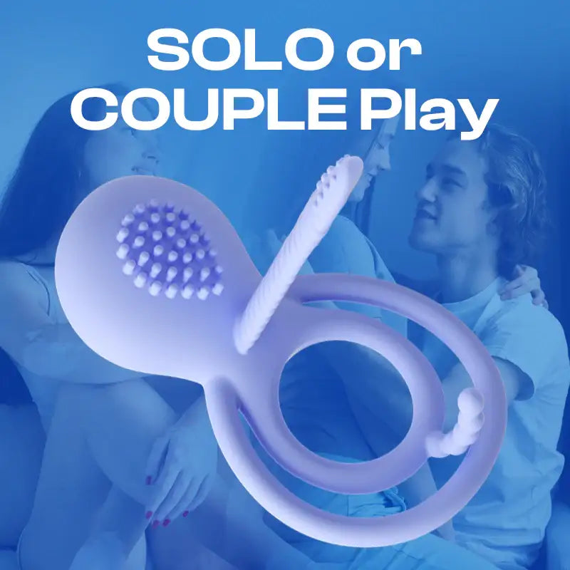 Mizz Mystique - APP Control Vibrating Dual Cock Rings - Frisky Business Adult Sex Toys Shop