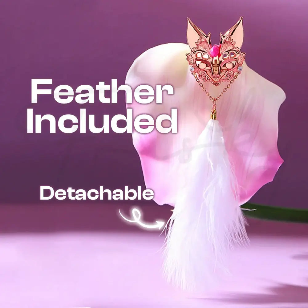 Mystic Fox – Female Foxy Adjustable Nipple Clamps With Feather - Frisky Business Adult Sex Toys Shop