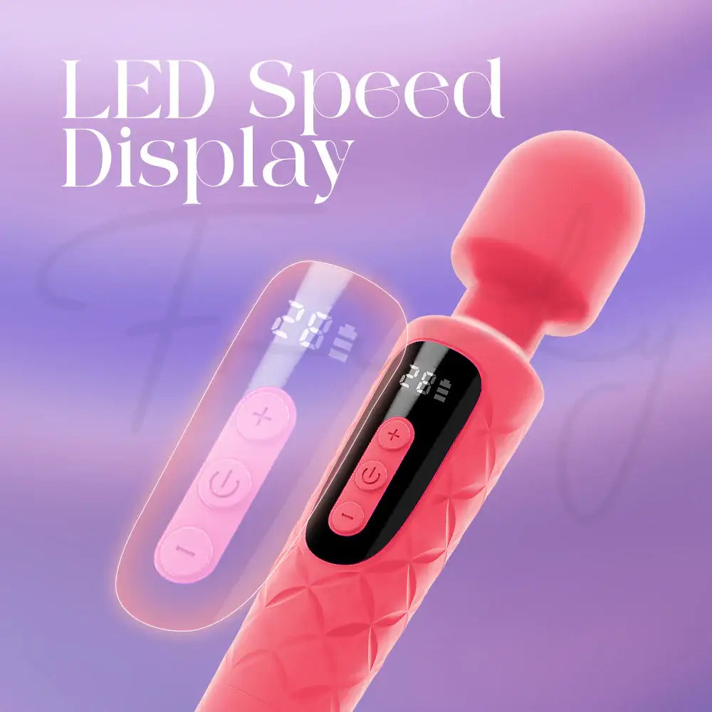 Radielle - LED Display AV Wand Vibrator - Frisky Business Adult Sex Toys Shop