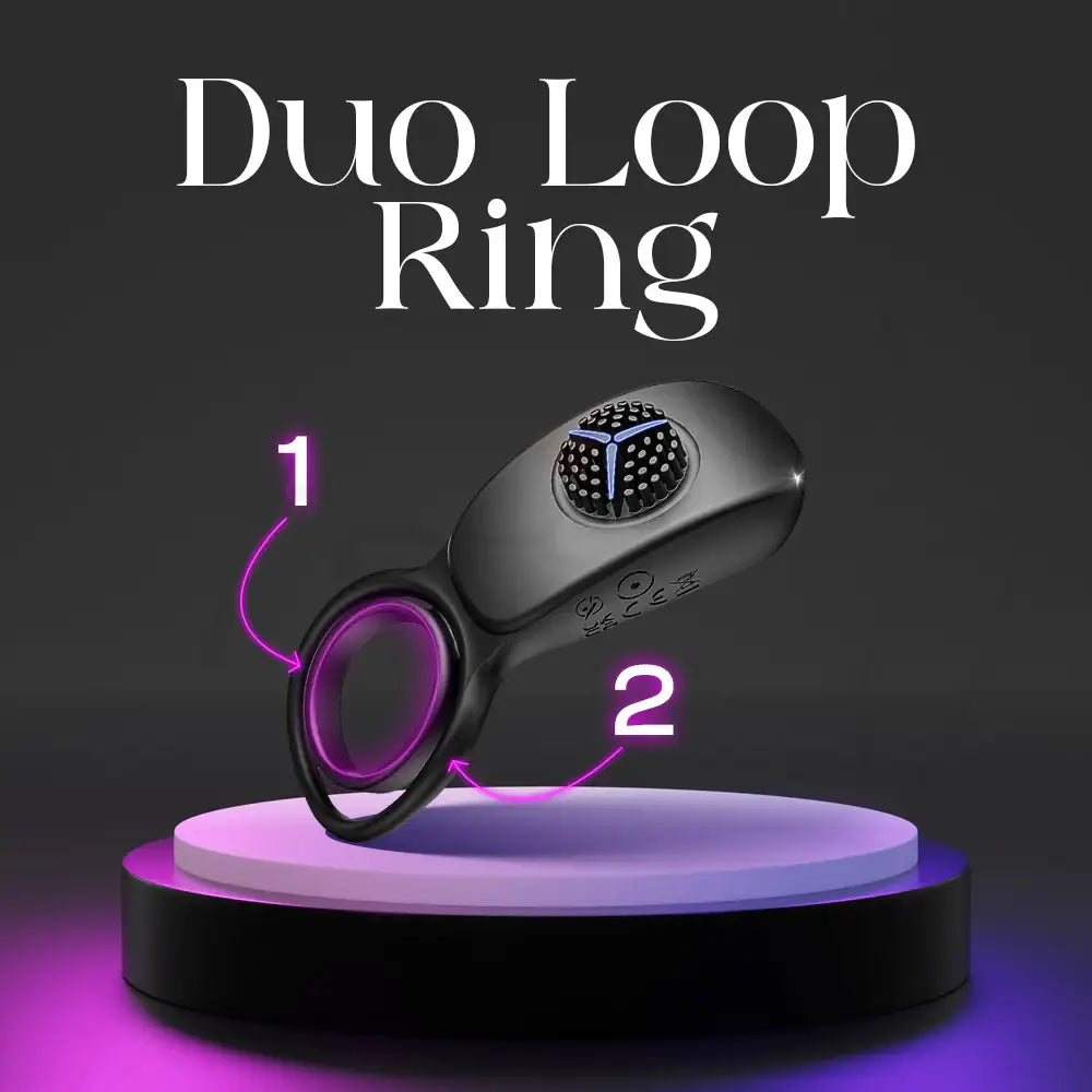 Rio Lock – Duo Loop Cock Ring Vibrator with Remote Control - Frisky Business Adult Sex Toys Shop