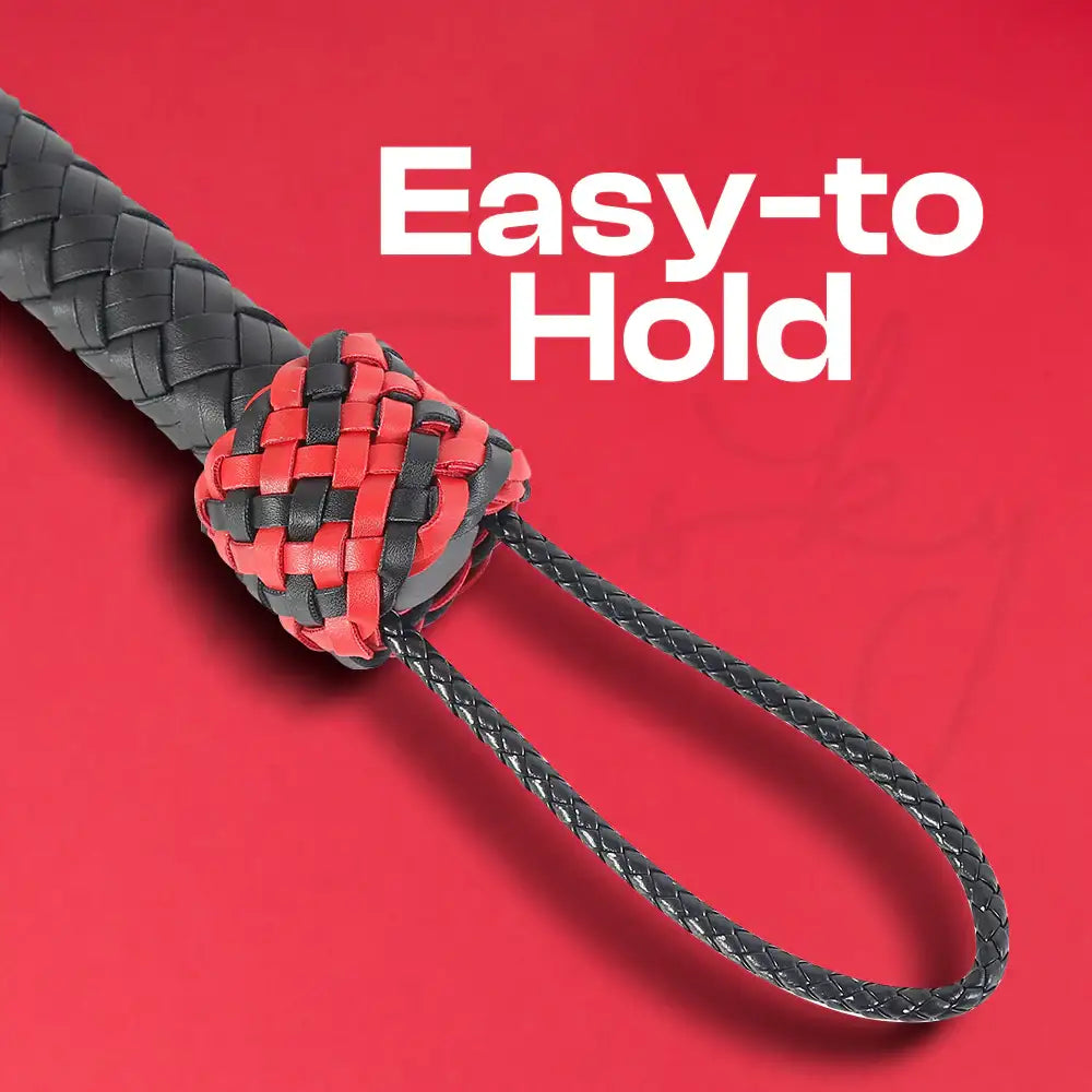 Rose Serpent – PU Leather Rose-Tail Whip - Frisky Business Adult Sex Toys Shop