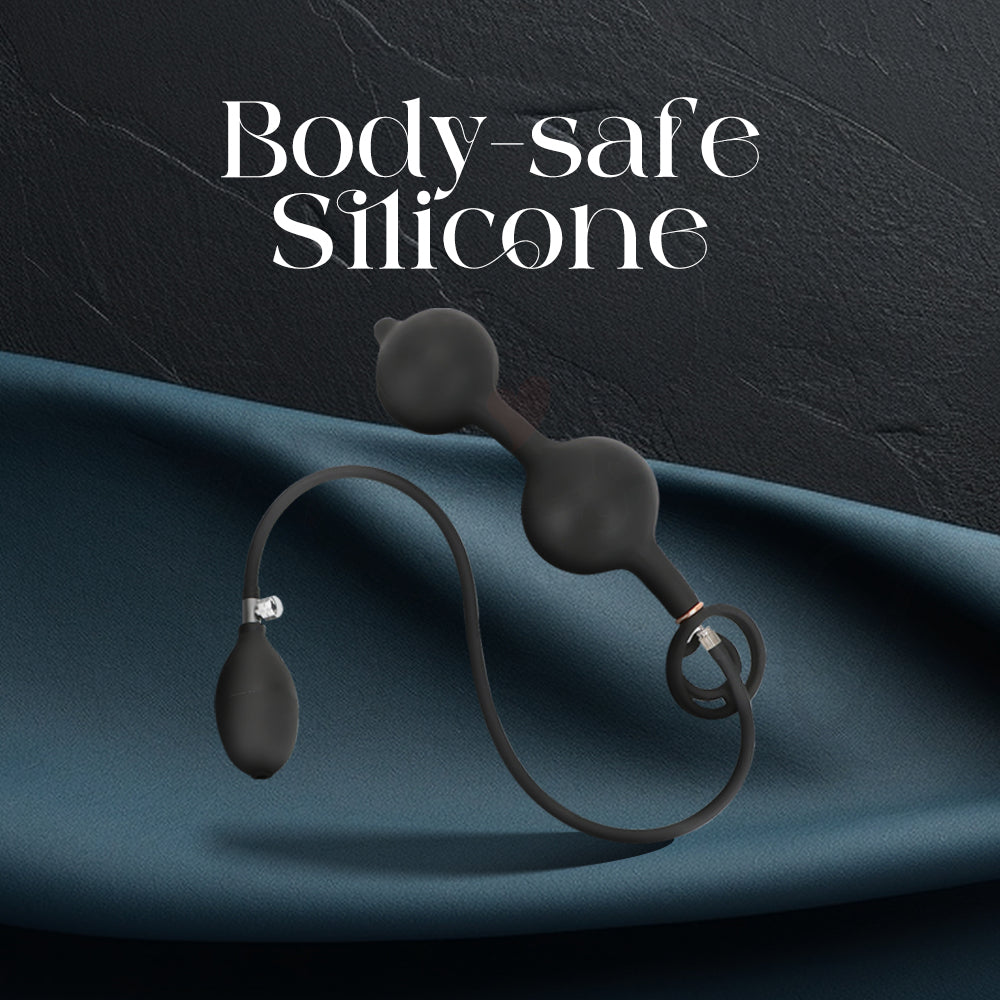 Vairon Knot plug displayed against a dark background emphasizing its soft, body-safe silicone.