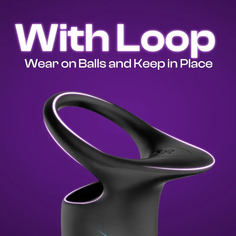 Vibe Shield - Vibrating Single Loop Cock Ring - Frisky Business Adult Sex Toys Shop