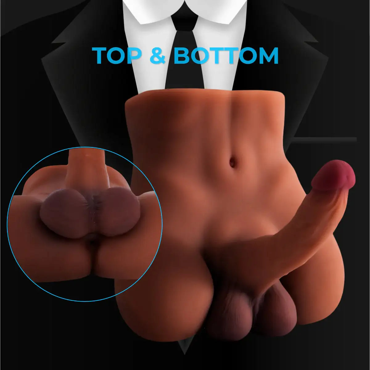 Naughty Nook Navigator - Half Body Torso Masturbator - Frisky Business Adult Sex Toys Shop