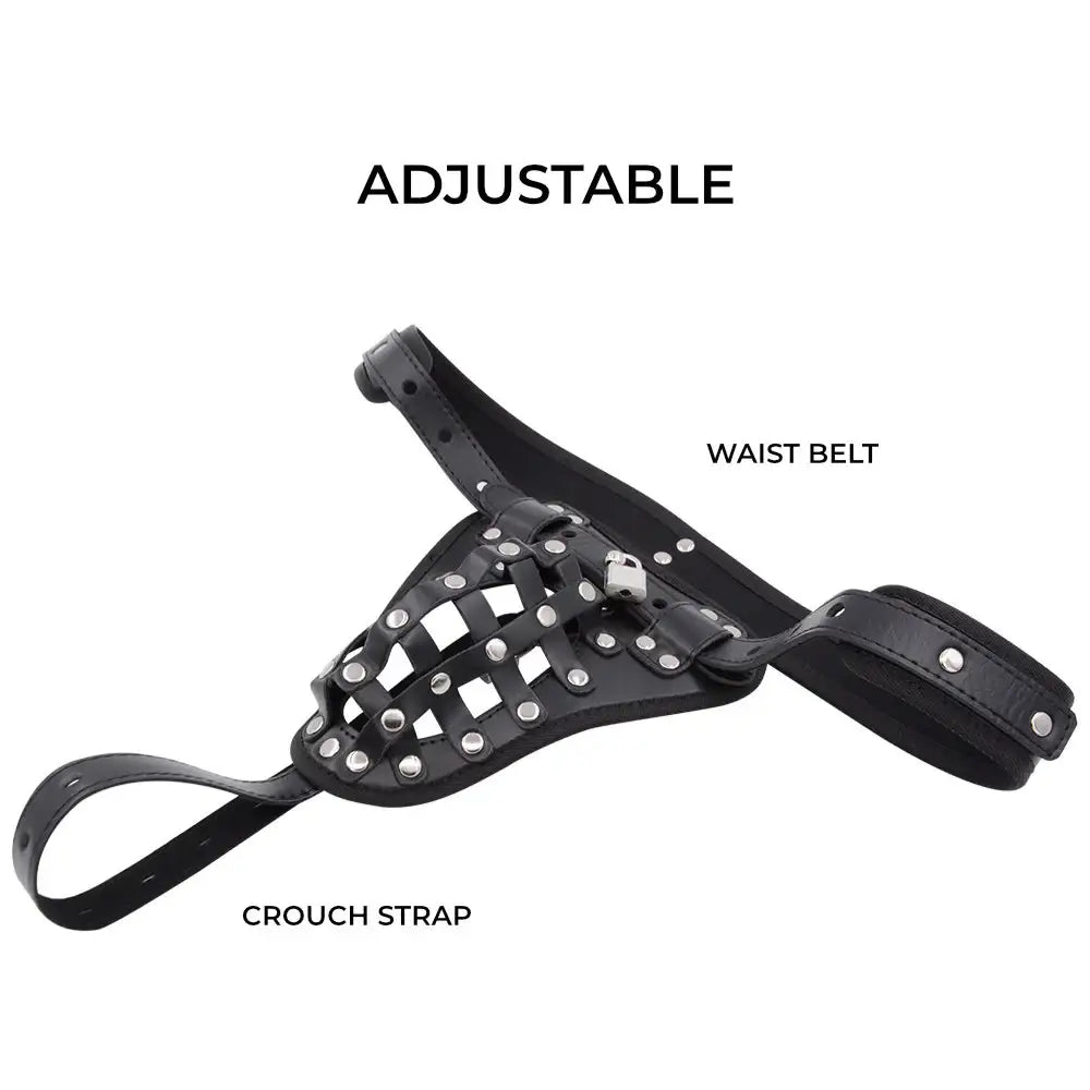 Lockdown Lust Belt - Men Chastity Belt BSDM - Frisky Business Adult Sex Toys Shop